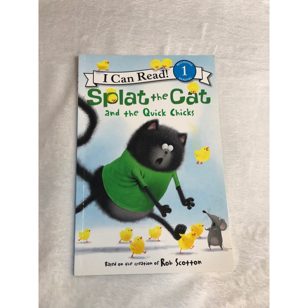 Splat the Cat and the Quick Chicks Childrens Book Paperback Rob Scotton